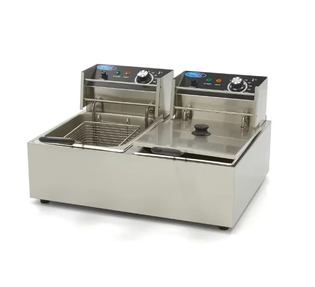 Dubbele frituurpan 2x 6,5 liter | 230V