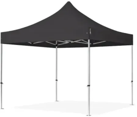 Partytent Zwart PVC Easy Up! | 3x3 meter