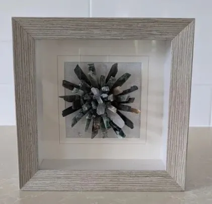 AW 0109 - Artwork - Small - Green Agate Starburst