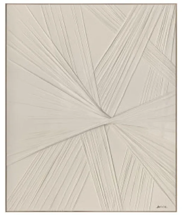AW 0102 - Artwork - Extra Large - Irelynn Hand Painted Framed Canvas - Natural
