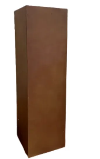 ACC 0007 - Large Clay Brown Square Plinth