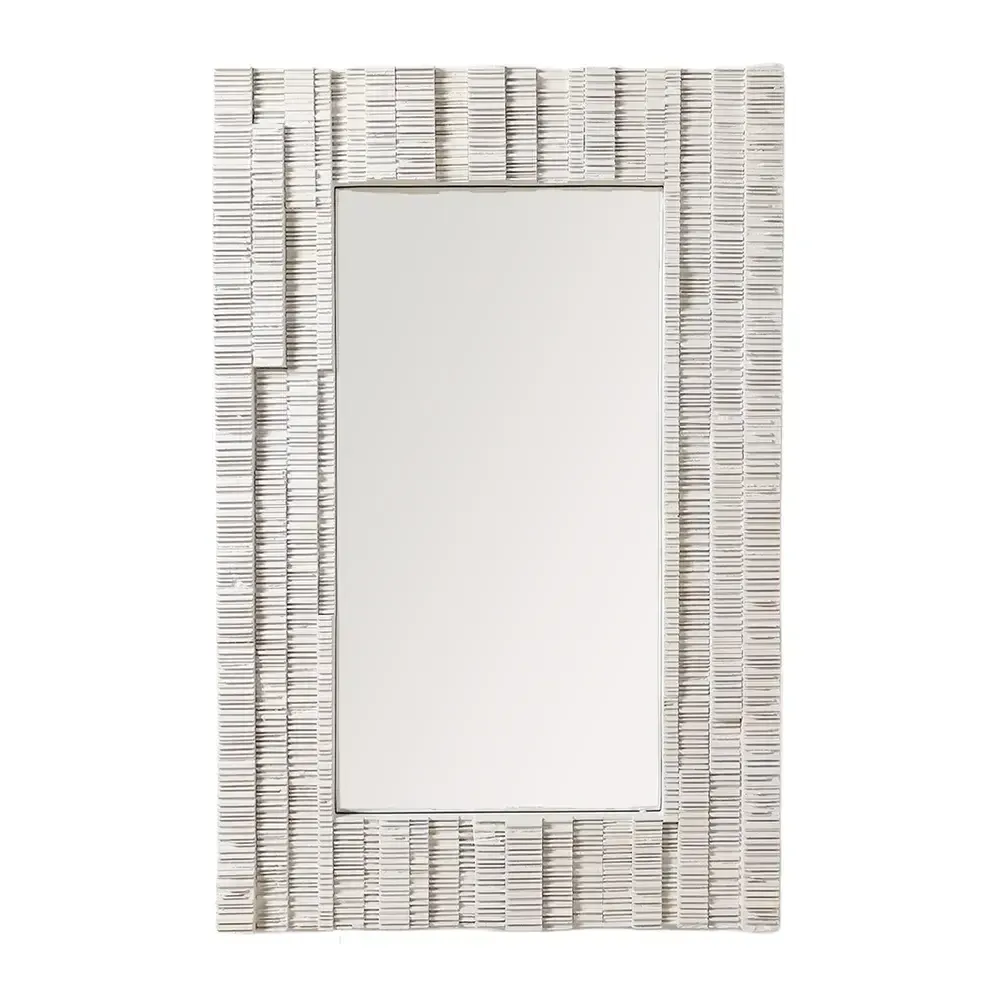 MIR 0019 - Wall Mirror - Dunbar Rectangle in White