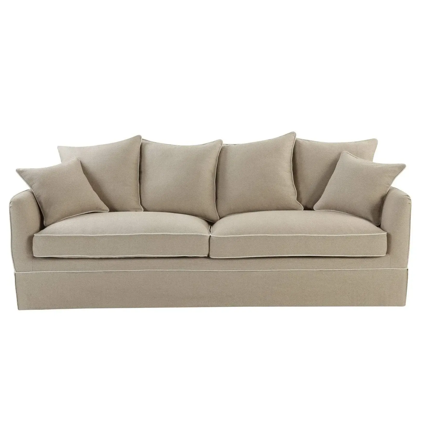 SF 4001 - 3 Seater Natural Linen Slip Cover Sofa