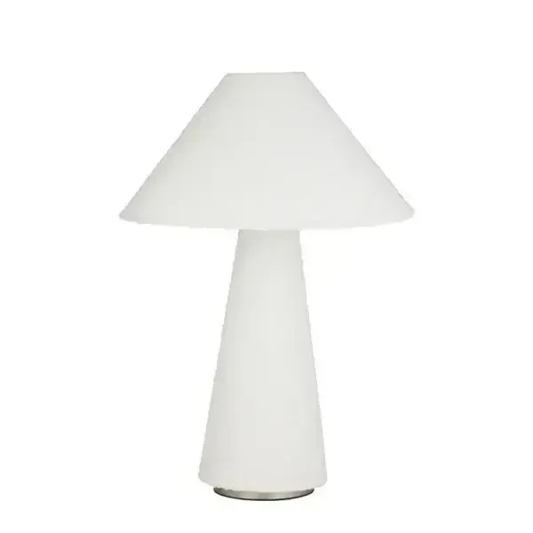LP 0086 - Table Lamp - White Boucle Cone Base