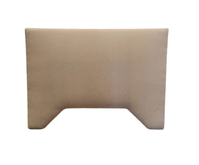 BH 9542 - Queen Bedhead - Beige & Rose Gold Chevron Pattern