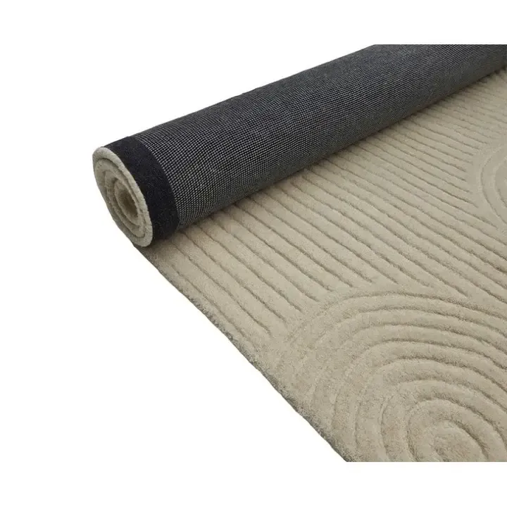 RG 3389 - Extra Large - Off White Wool with Arch & Halo Patterns (280cm x 380cm)