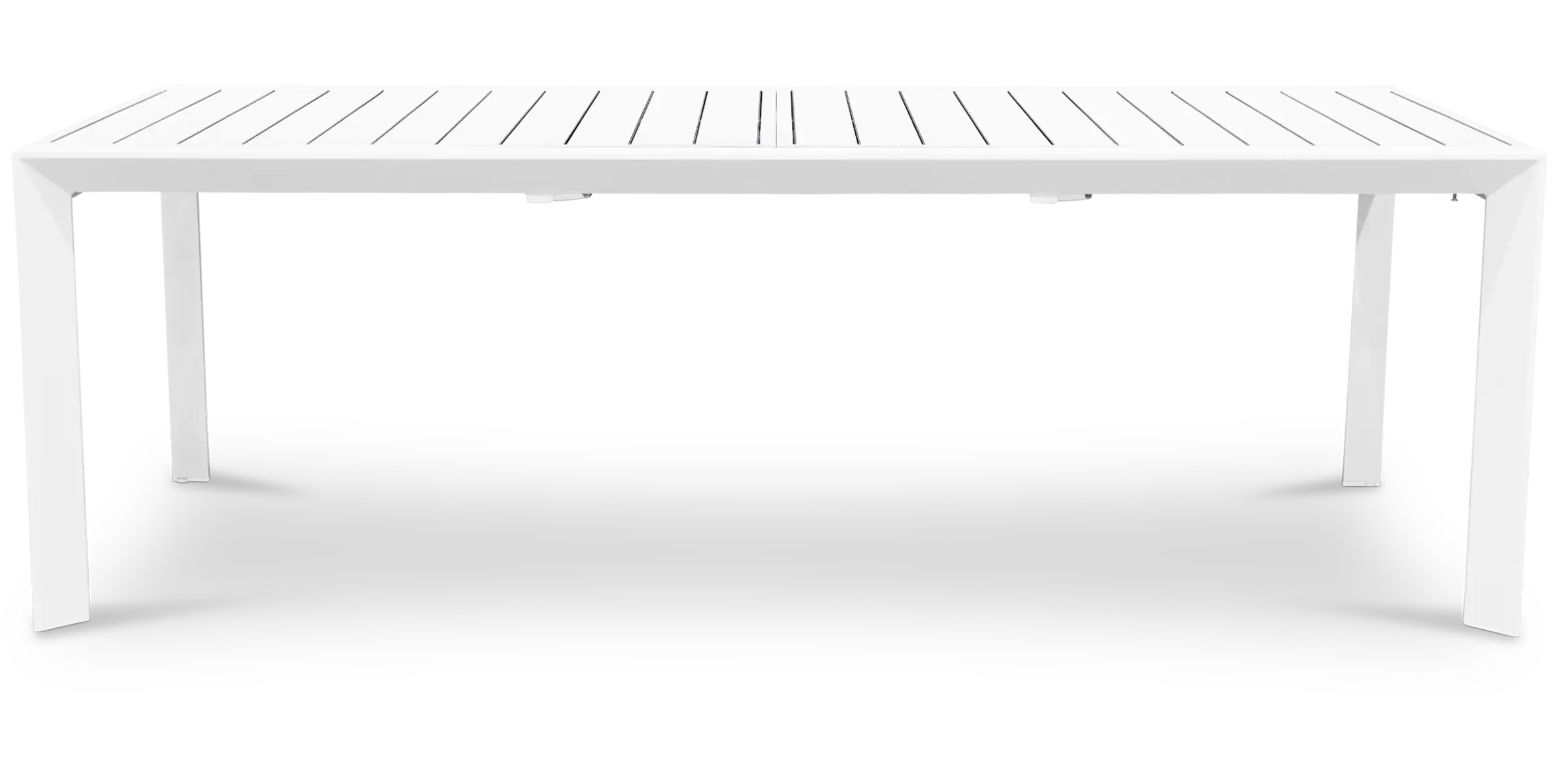 OD DT 9339 - Outdoor Dining Table - White Aluminium Extendable 