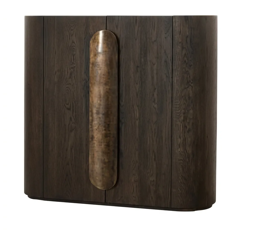 BF 0037 - Buffet -  Apollo Highboard with Marble Top - Espresso Oak