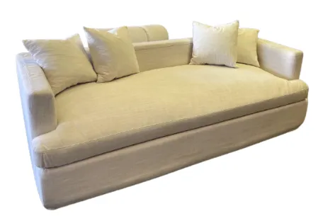 SF 8844 - Sofa - 3 Seater - Cream Linen with Oak Legs