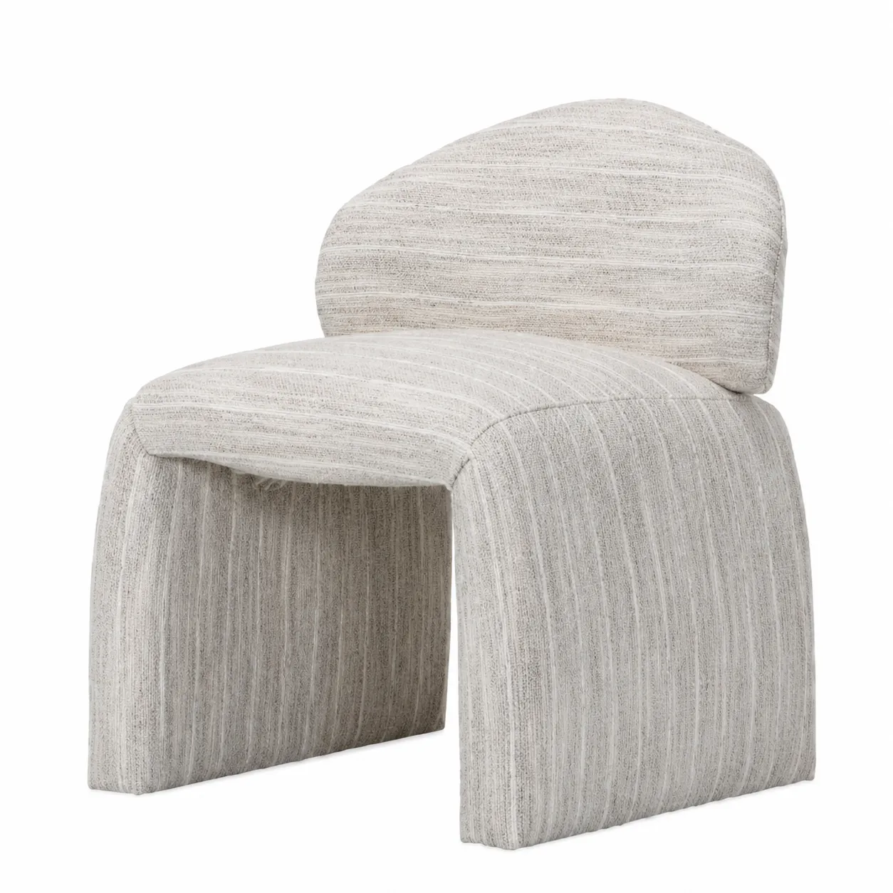 DC 0024 - Dining Chair - Draven Textured Beige Stripe