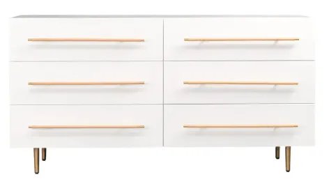 BF 0028 - Retreat 6 Drawer Chest - White
