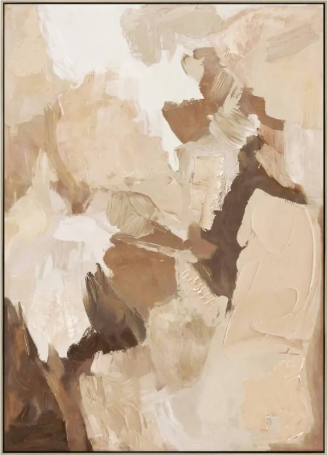 AW 0077 - Artwork - Large -  Paradise in Beige & Brown Tone