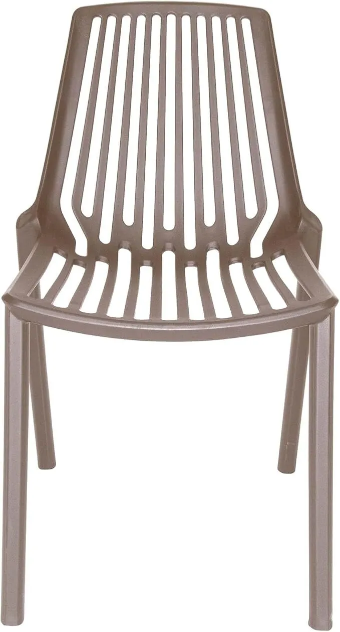 OD DC 6313 - Outdoor - Dining Chair - Taupe Polypropylene Slatted