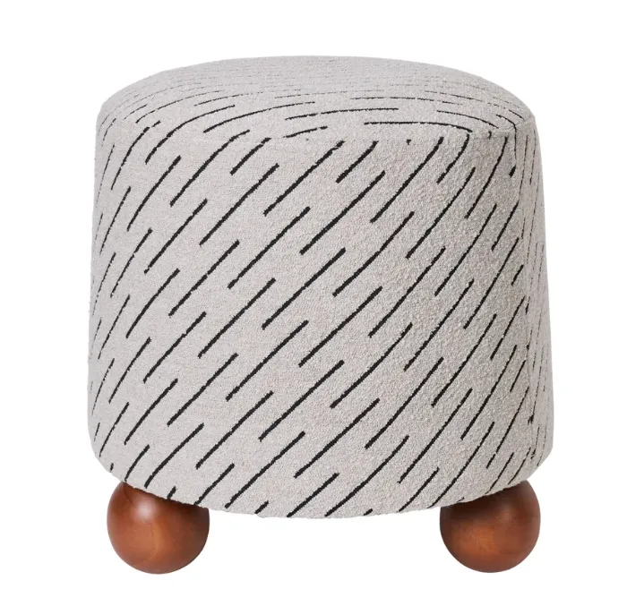 STL 0007 - Orta Stool - Natural Jacquard