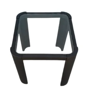 CT 0118 - Coffee Table - Glass Top and Black Base
