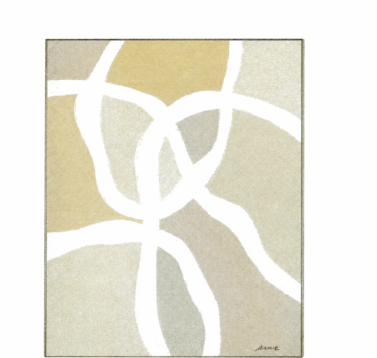 AW 0122A - Artwork - Large - Tracks A Framed Art - White Wash