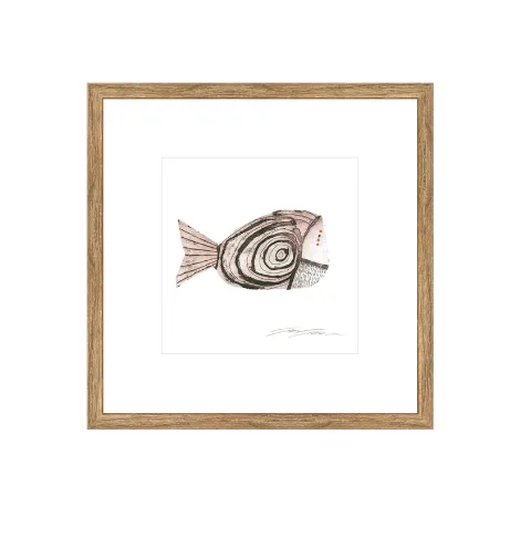 AW 0474 - Small Artwork - Serigraph Fish