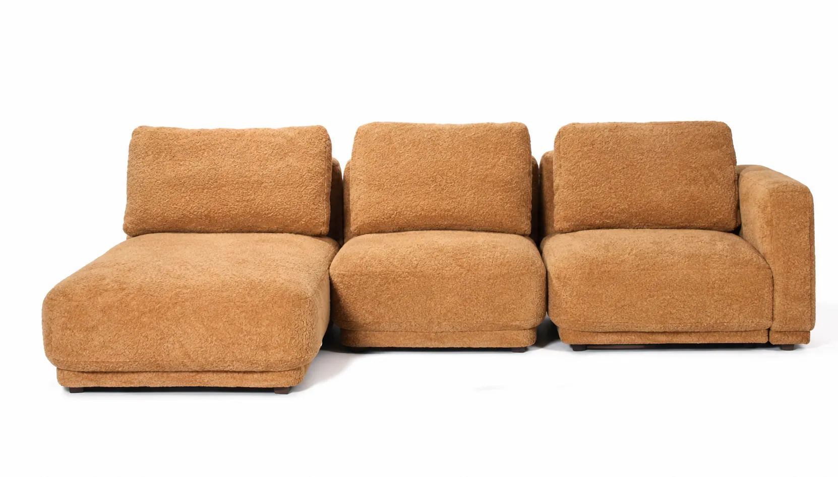SF 0031 - Modular Sofa - 3-Piece - Zaphura Russet/Plywood Frame