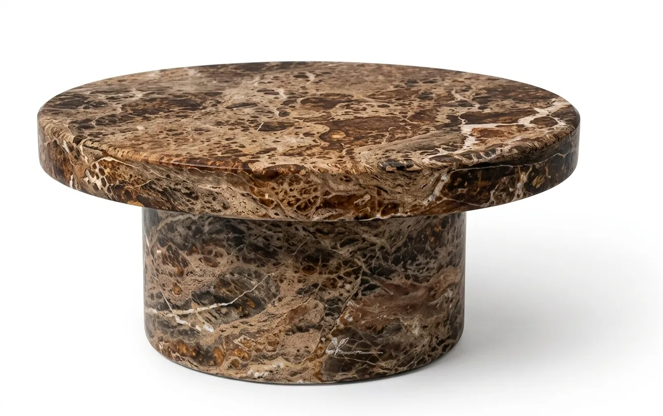 CT 0129 - Coffee Table - Harvey MGO in Dark Brown Marble