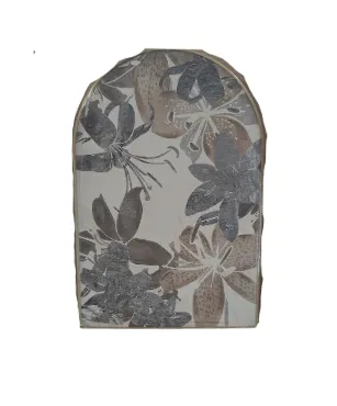 AW 0444 - Gold Arch Framed Shaded Floral Print - Large Canvas 