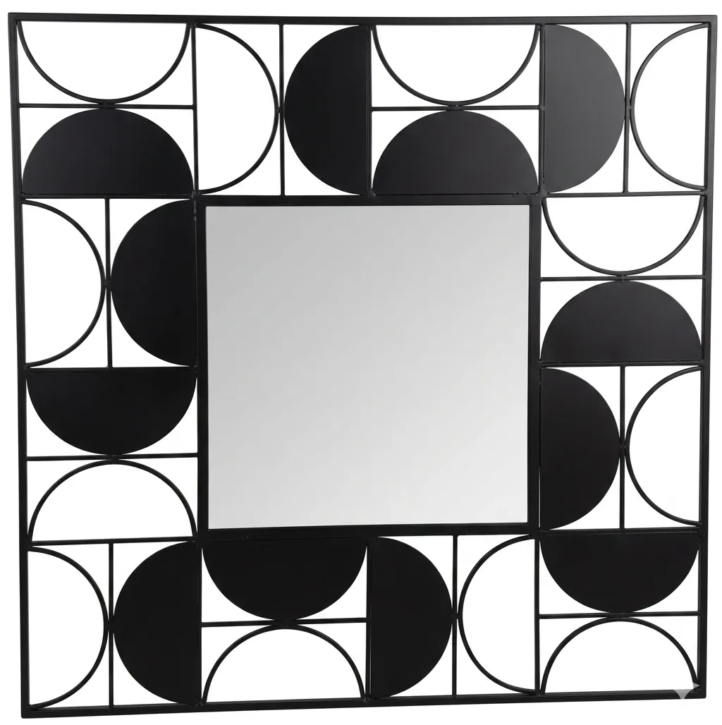 MIR 7174 - Mirror - Large - Square with Geometric Frame
