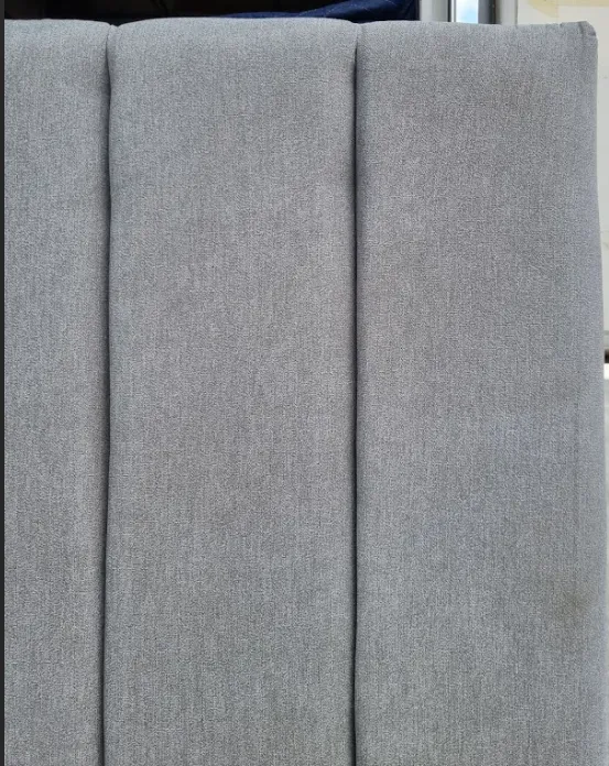 BH 7786 - Queen Bedhead - Grey Vertical Channel Upholstered