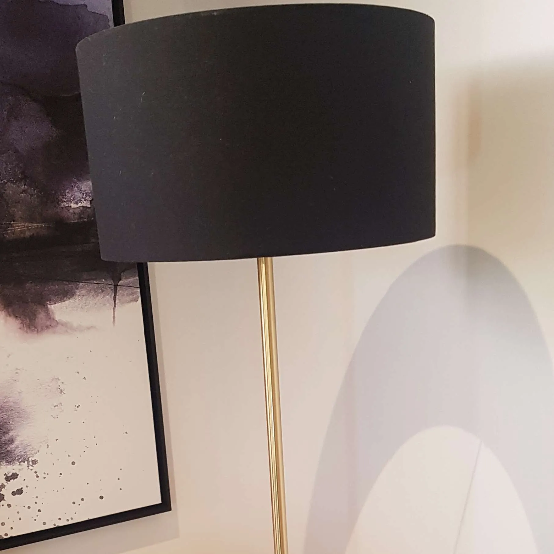 FL 3269 - Floor Lamp - Gold Base with Black Frame