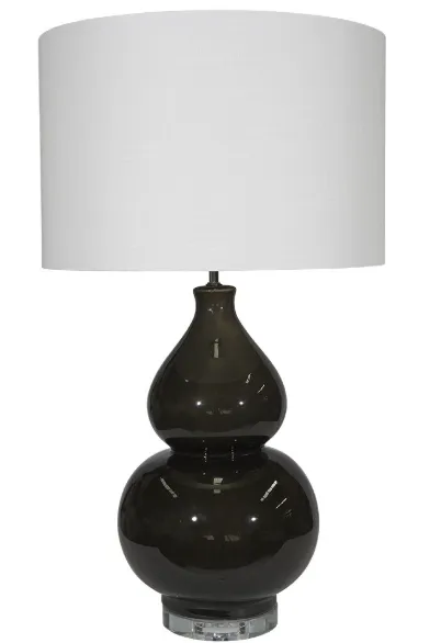 LP 0062- Table Lamp - Countess Licorice Ceramic in Black & White