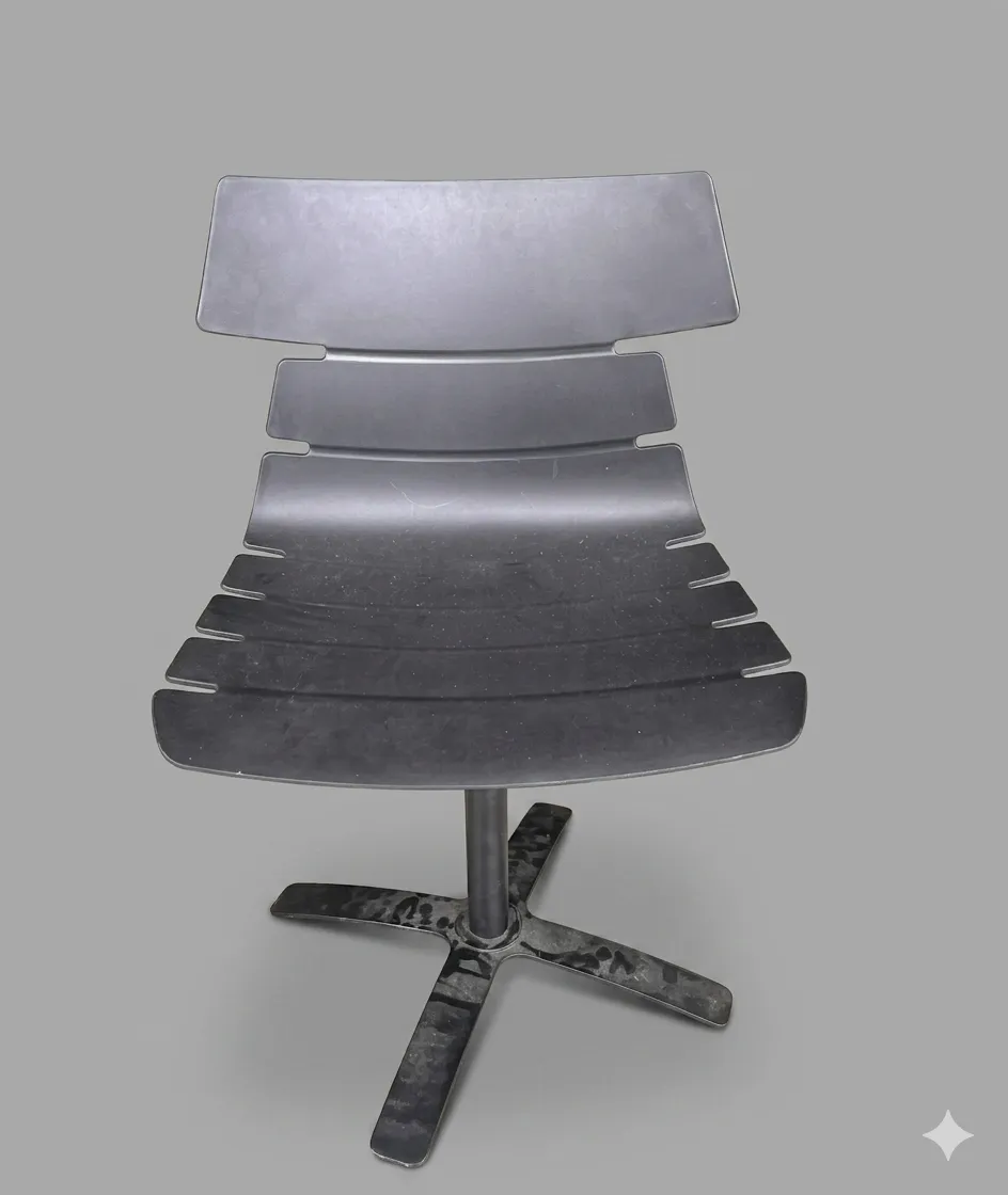 OC 1326 - Occasional Chair - Swivel Desk Chair Black with Plastic