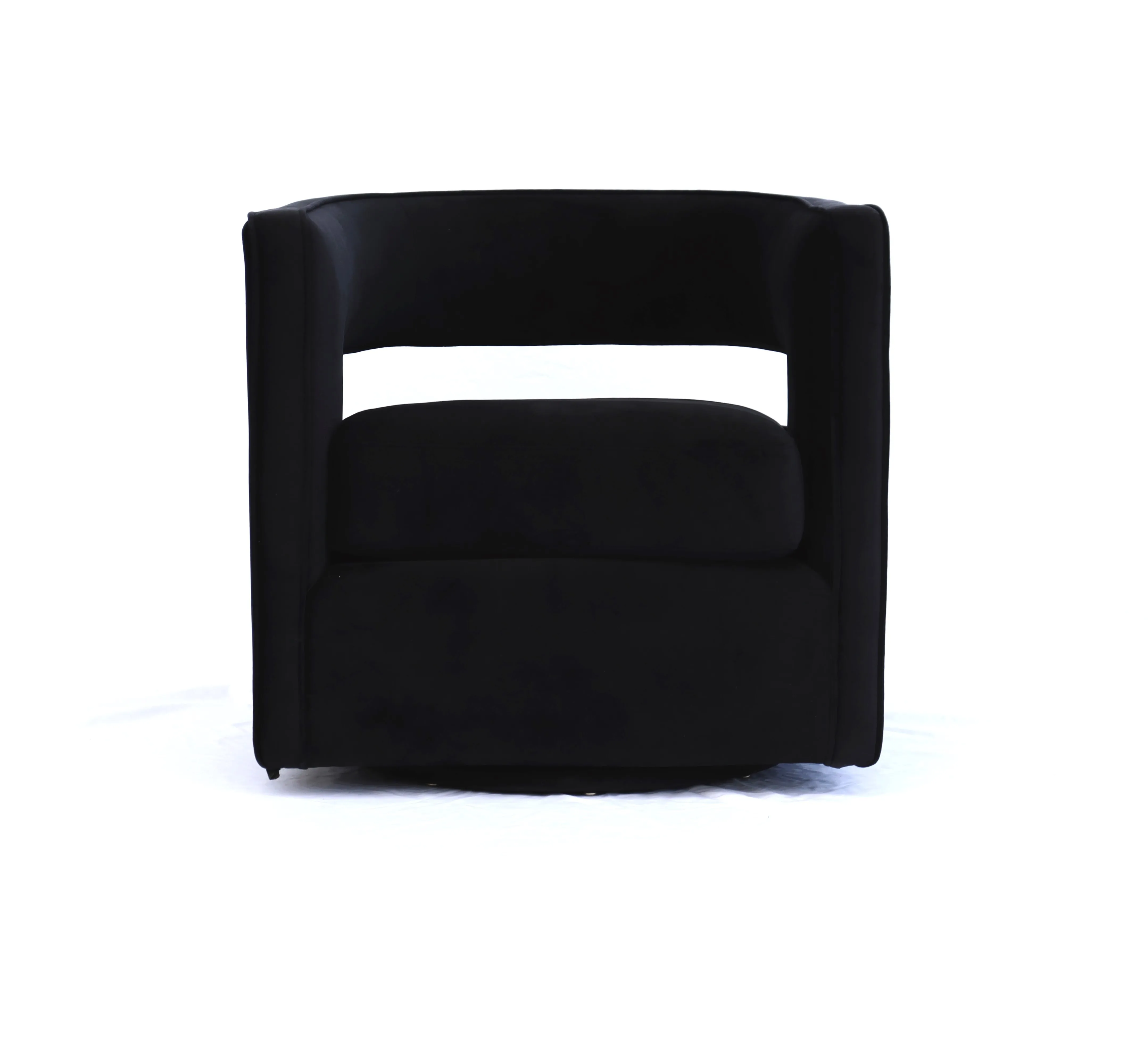 OC 3270 - Swivel Occasional Chair with Black Velvet Detailing 