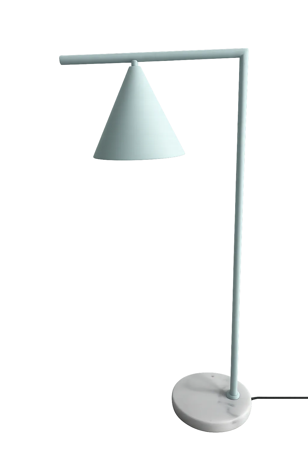 LP 0177 - Table Lamp - Modern Cone Table Lamp with Marble Base