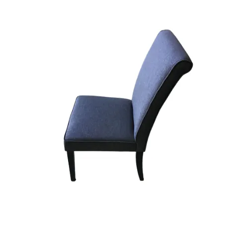 DC 9333 - High Back Charcoal Dining Chair with Black Legs