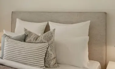 BH 8787 - Queen Bedhead - Ivory & Beige
