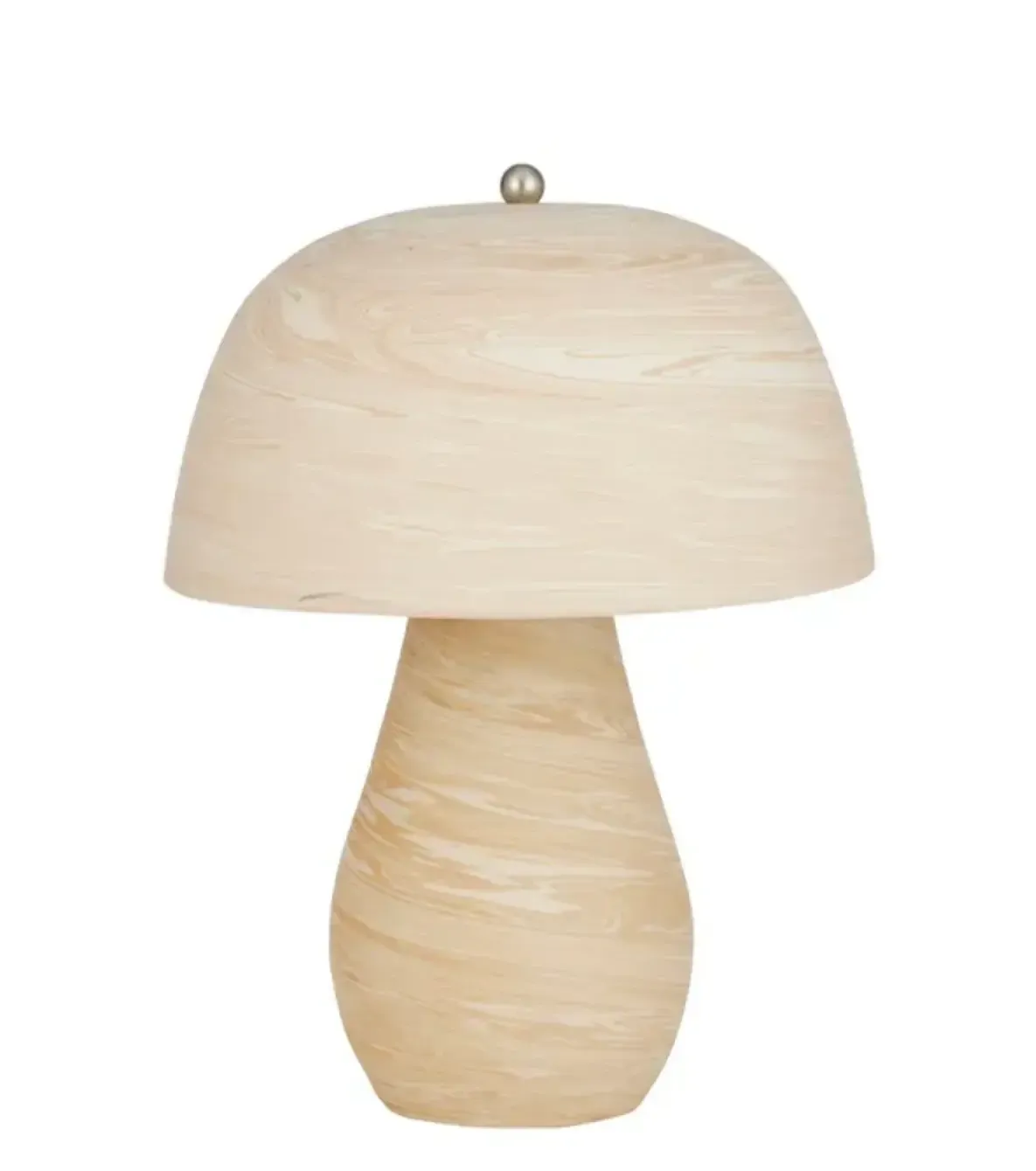 Ceramic Swirling Sandstone Look Table Lamp with Dome Shade - LP0171
