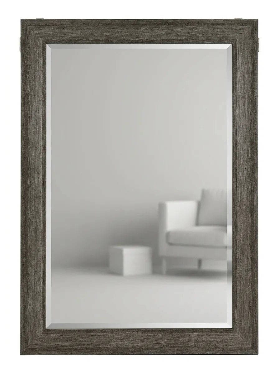 MIR 8027 - Mirror - Rectangular in Bronze Timber Frame