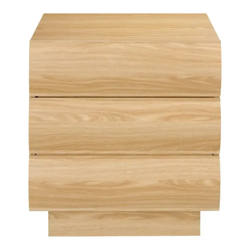 BST 0061 - Bedside Table - Elsene 2-Drawer in Natural Wood-look Finish