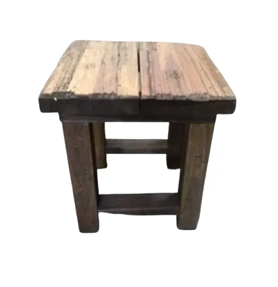 ST 6562 - Side Table - Timber Panel Stool