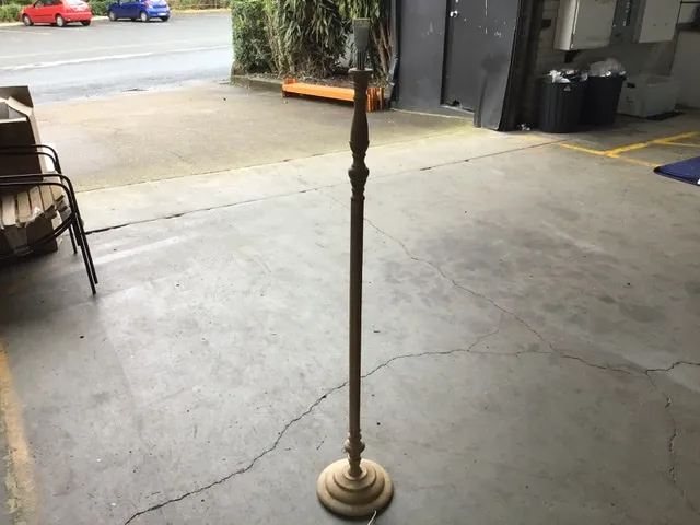FL 9997 - Floor Lamp - Blonde Turned Timber