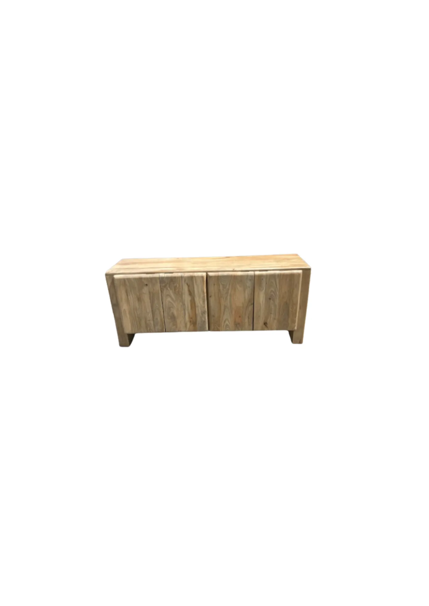 BF 0005 - Blonde Mango Wood Timber Buffet with 4 Doors