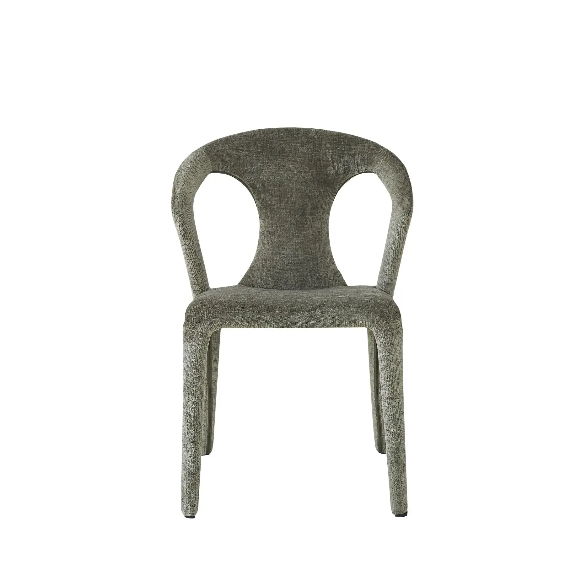 DC 0095 - Dining Chair - Luxury Soft Fern Green Fabric Upholstered