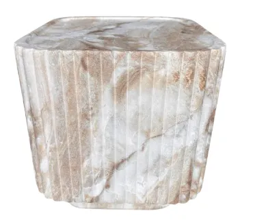 ST 0081 - Side Table - Odin Brown Vein Marble