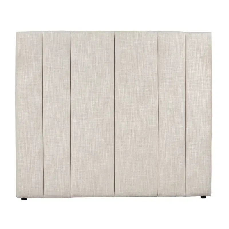 BH 0062 - Queen Bedhead - Soho Panelled Off White Linen 