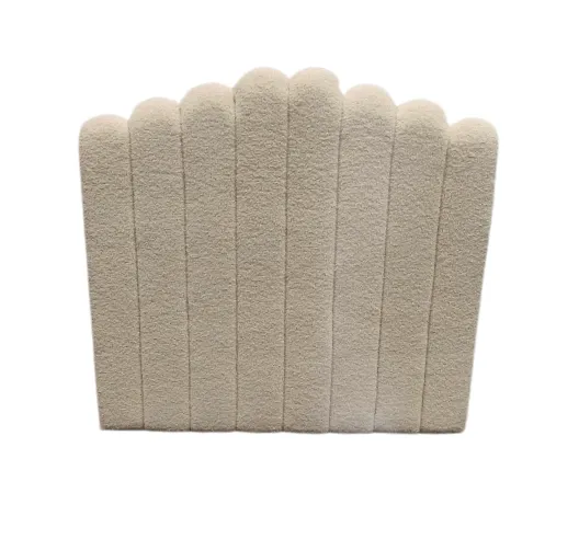 BH 0033 - Queen Bedhead - Soft Plushy Blake Cream Contemporary Design