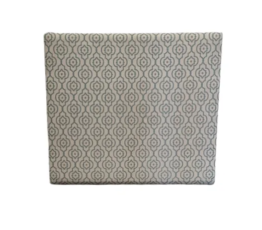 BH 6881 - Double Bedhead - Turquoise & Silver Patterned 