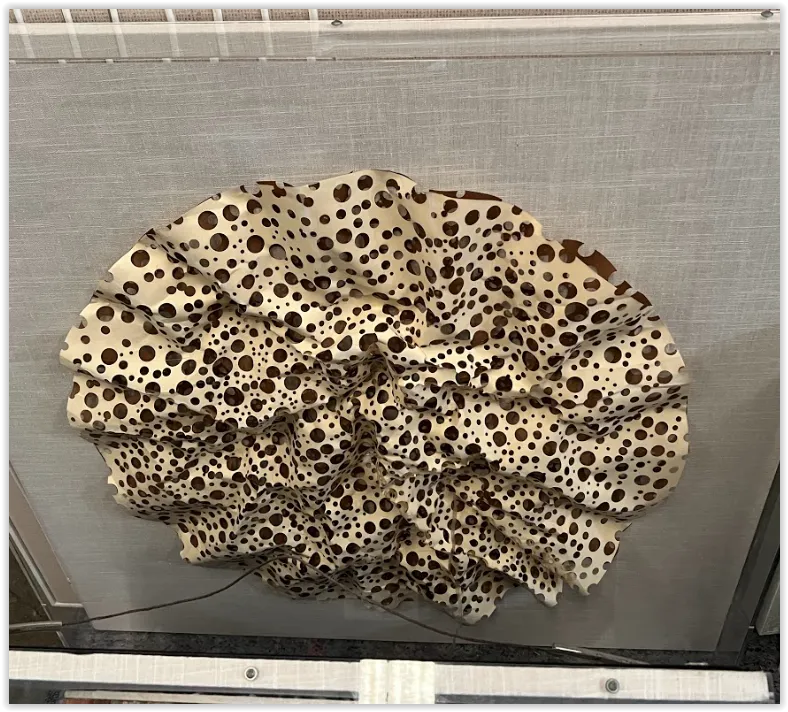AW 4496 - Artwork - Medium - Leopard Print in Encased in Glass Timber Frame
