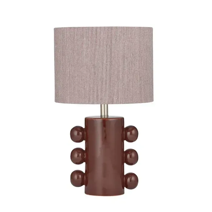 LP 0044 - Table Lamp -  Arizona Ceramic Burgundy/Ivory