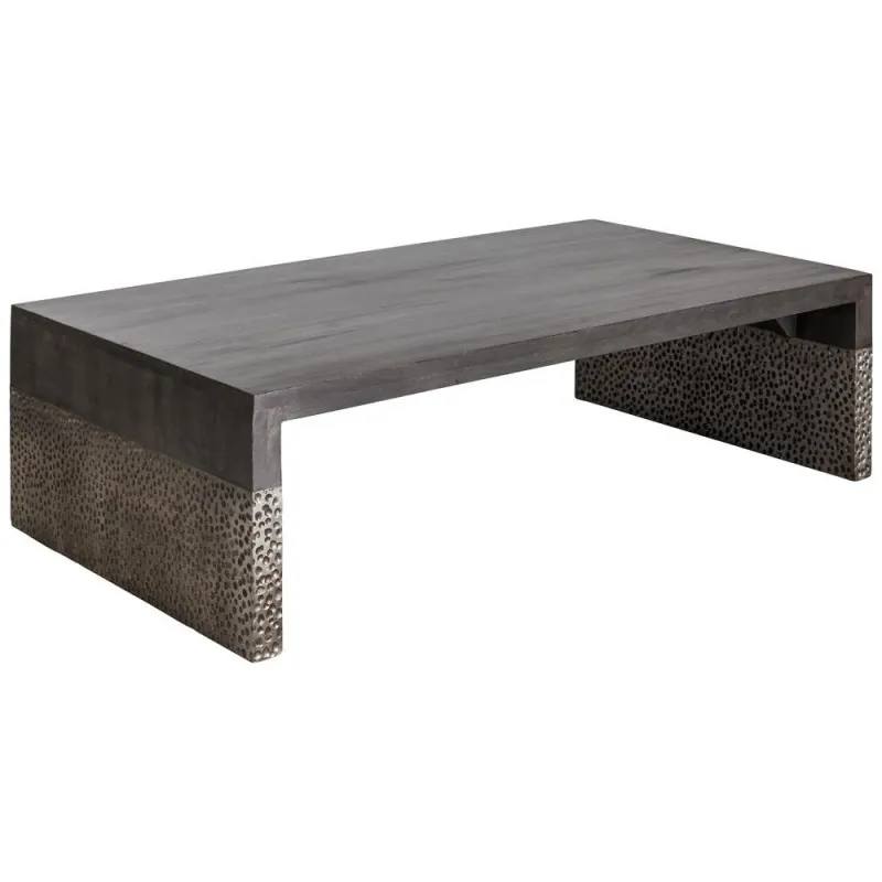 CT 1243 - Coffee Table - Cavern Rectangle Mango Wood with Grey Wash Finish