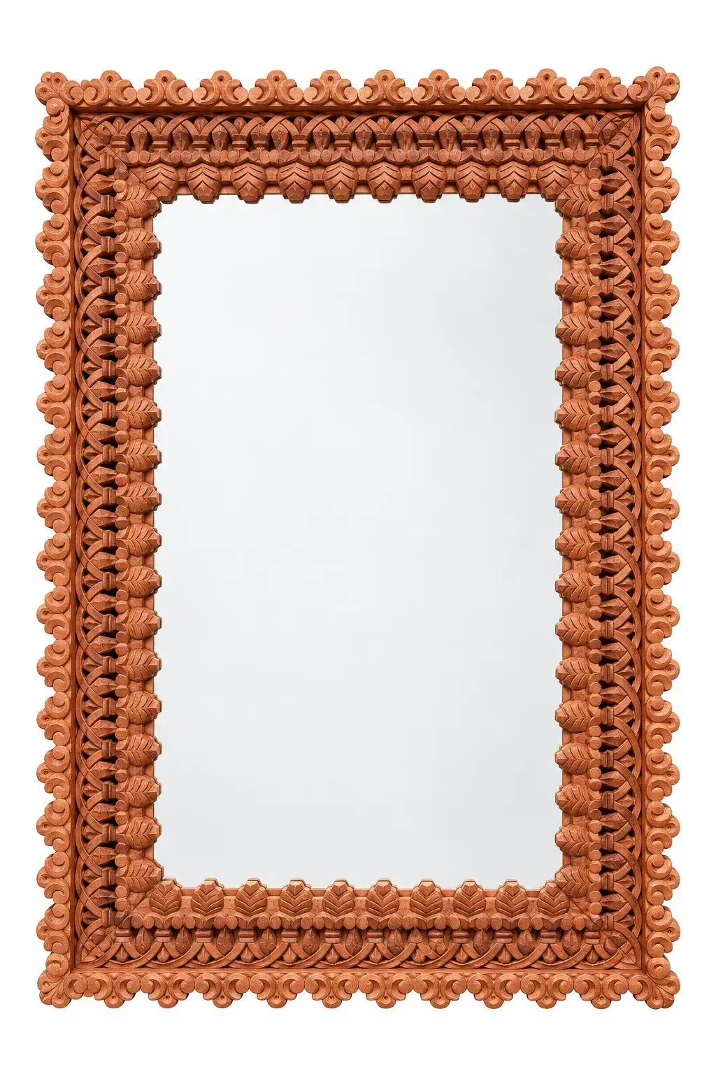 MIR 8023 - Mirror - Square Wooden Ornate - Large