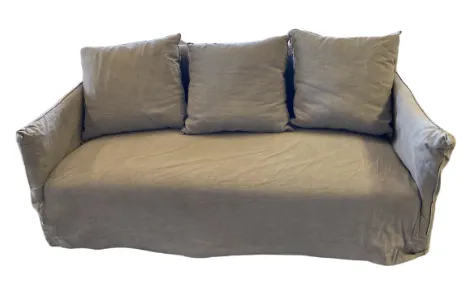 SF 3040 - Sofa - 2 Seater - Grey Linen Slip Cover