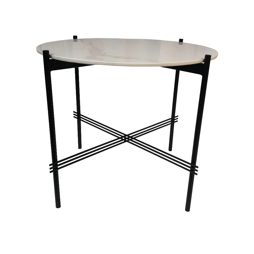 ST 5522 - Side Table - Daytona Round White Porcelain